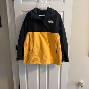 The North Face Women's Black and Yellow Pullover Jacket